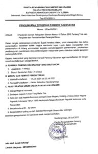 Lowongan Pengisian Pamong Kalurahan Sendangmulyo Tahun 2021