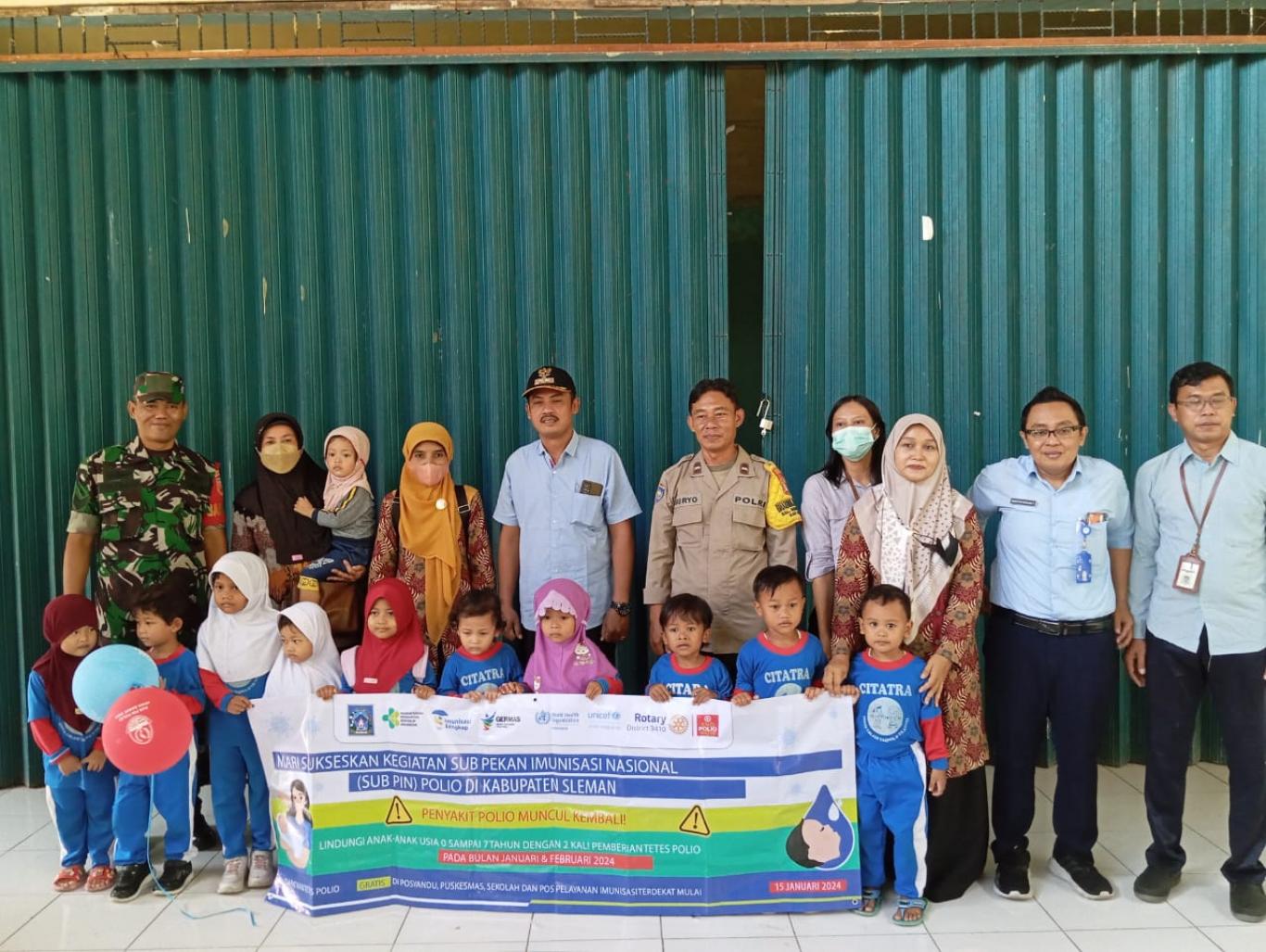 SUB PIN POLIO PUTARAN 2 KALURAHAN SENDANGMULYO