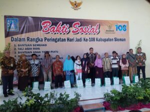 BAKTI SOSIAL HUT KABUPATEN SLEMAN KE 108 OLEH BUPATI SLEMAN