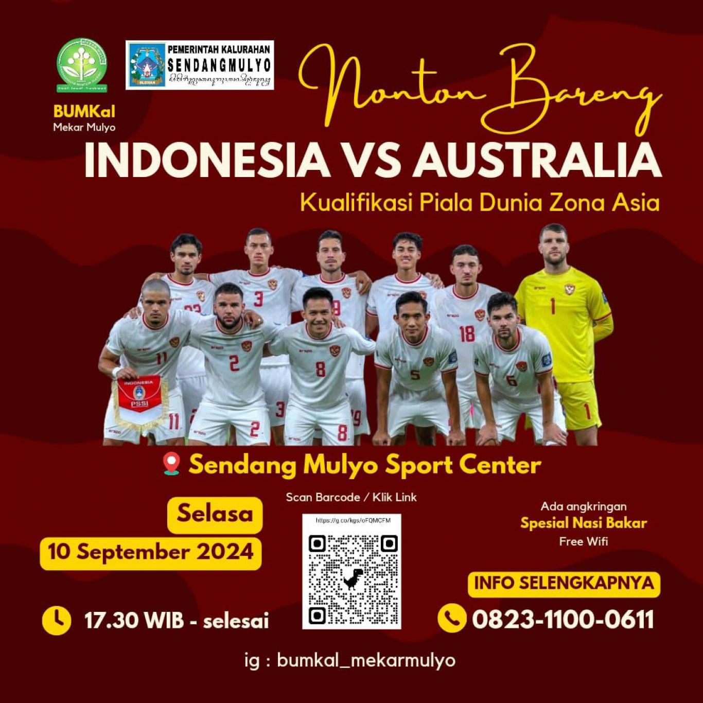 NOBAR TIMNAS VS AUSTRALIA