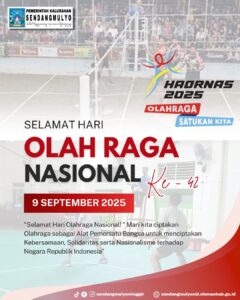 Selamat Hari Olahraga Nasional Ke-42 Tahun 2025