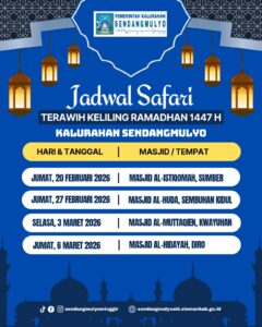 JADWAL TARAWIH KELILING PEMKAL SENDANGMULYO 2026
